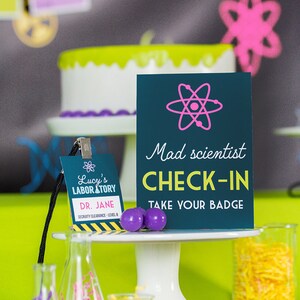 Science Party ID Badge - Scientist Badge - Science Lab Badge ...