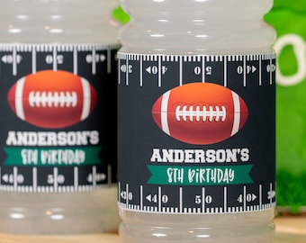 Football Party Drink Labels - Printable Football Water Labels - Football Birthday Party Labels - Football Party Drink Labels