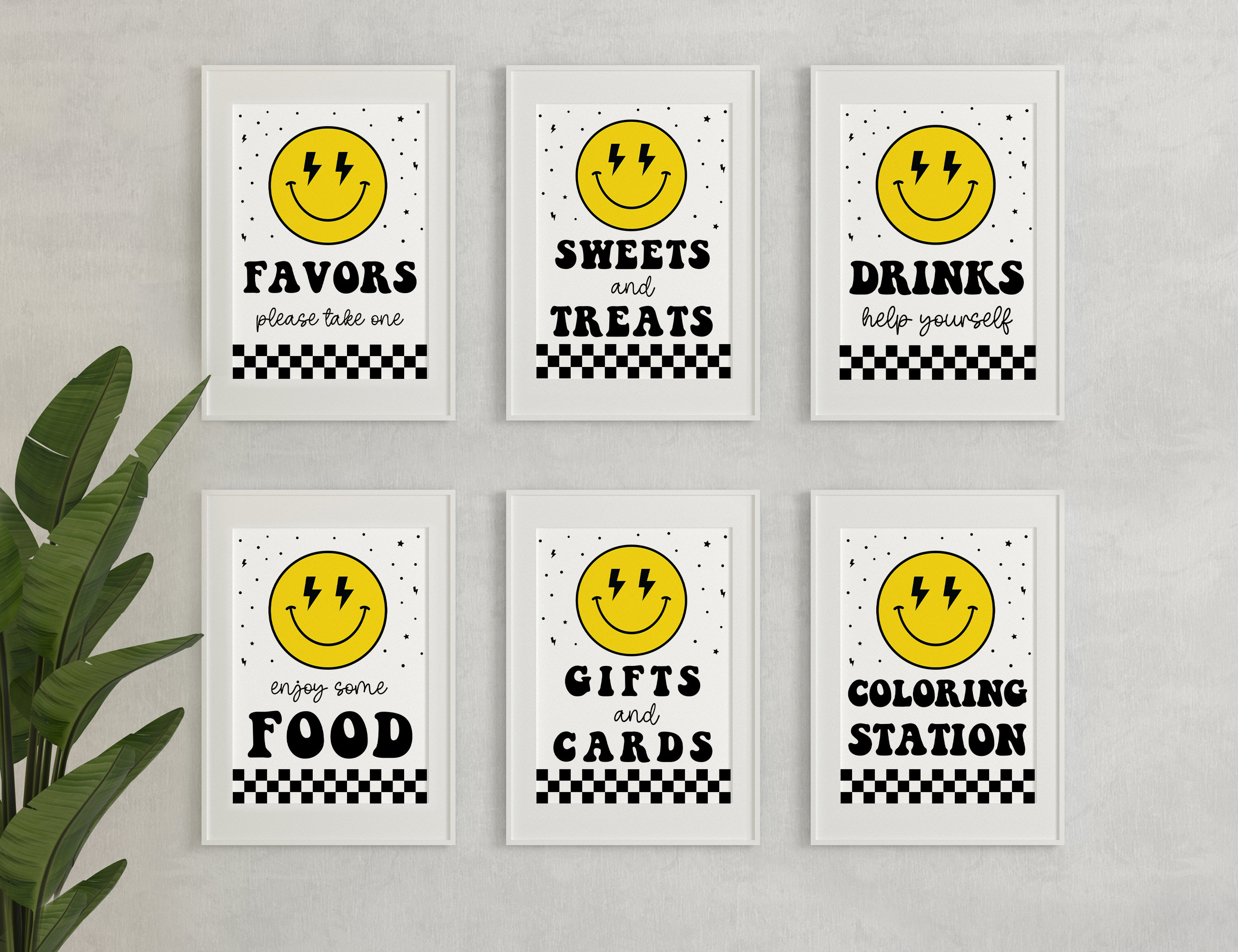 Editable 5x7 Happy Dude Birthday Signs Bundle, One Happy Dude Party Signs, Set of One Happy Dude Party Signs 5x7, Happy Dude First Birthday