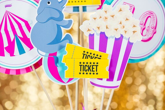 Carnival Theme Centerpieces Carnival Party Centerpieces Etsy