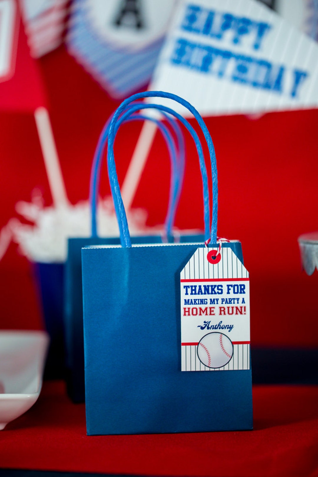 Baseball Party Favor Tags Printable Baseball Favor Tags Etsy