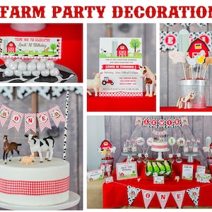 Farm Party Decorations Instant Download Farmer Decorations Barnyard ...