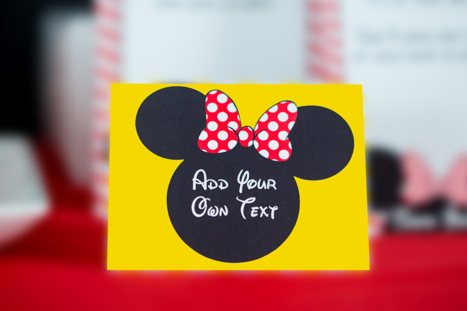 Minnie Mouse Party Food Labels INSTANT DOWNLOAD Red Minnie | Etsy