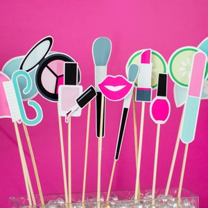 Spa Party Photo Booth Props and Sign - Instant Download Spa Party Photo ...