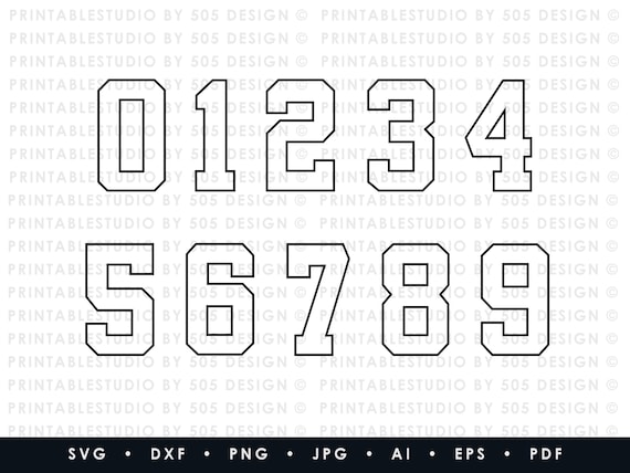 printable jersey number 5