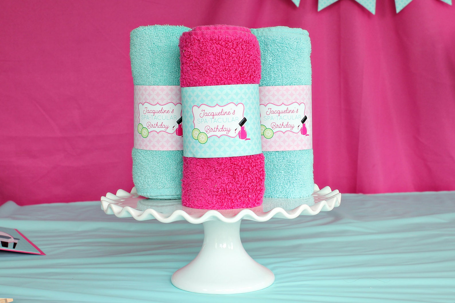 Spa Party Decorations Instant Download Spa Birthday Party Etsy