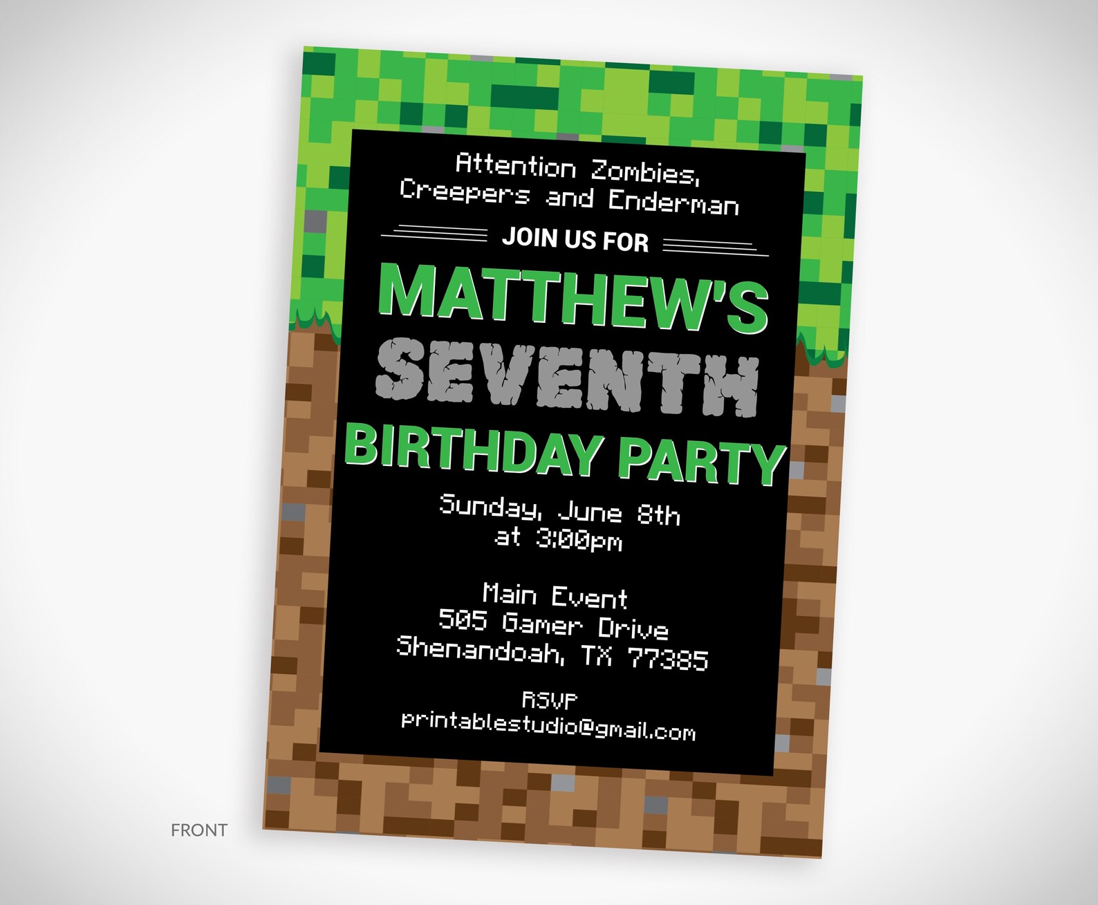 Video Game Invitation Printable Video Game Party Invitation - Etsy