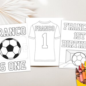 Soccer Party Coloring Pages Soccer Activity Pages Soccer Birthday Party ...