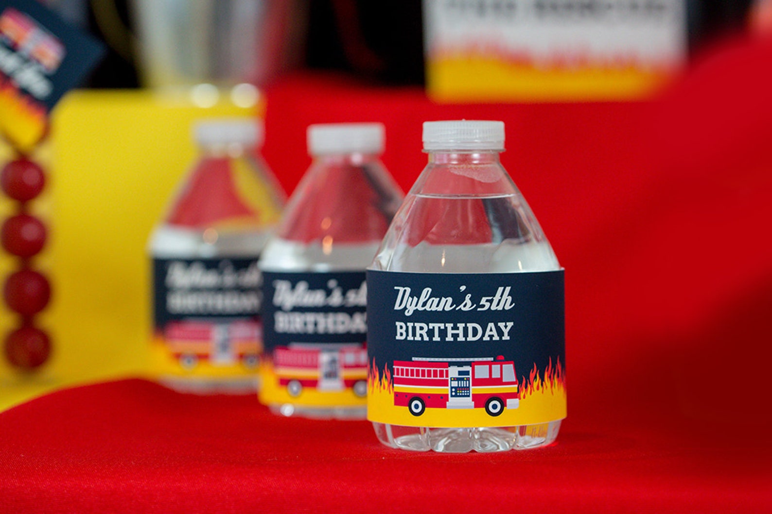 Fireman Water Labels Firefighter Drink Labels Printable | Etsy