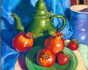 Painting Still Life Pomegranites Original Art