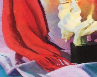 Painting of Grapes with Face Original Art