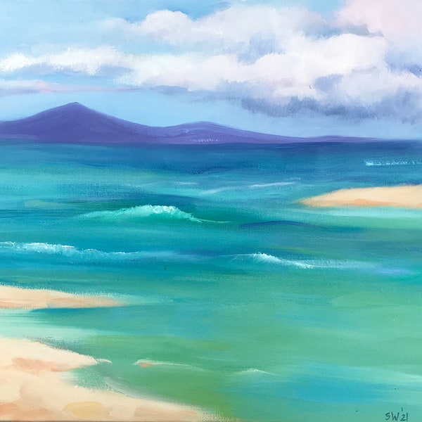 Contemporary Seascape Oil Painting Original