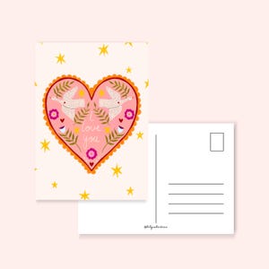 Ich liebe dich - Valentinspostkarte