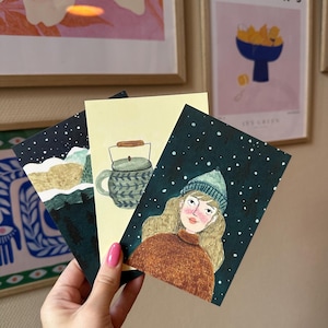 kerstkaarten set van 3