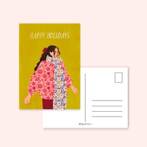 Felices fiestas - postal