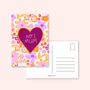 Não. 1 mãe - cartão postal do dia das mães