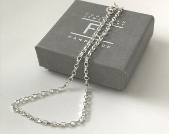 Sterling Silver Anklet Chain, Sparkling Silver Ankle Bracelet, Gift for Women, Handmade, Custom Sizes