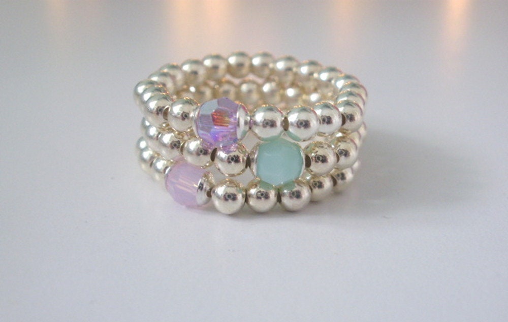 Stretch rings with best sale swarovski