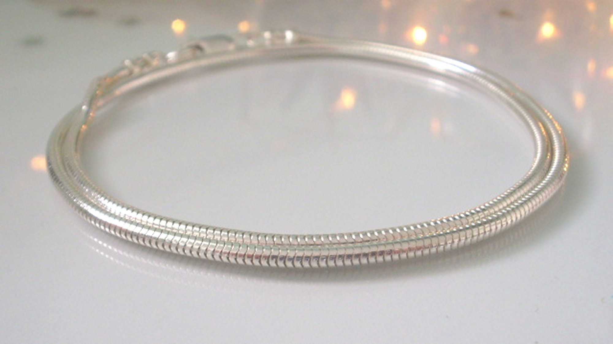 Custom 4mm Sterling Silver Plated Snake Chain Extender, Choose Length, 2  Snake Chain Extension up to 4 Necklace Extender X24 