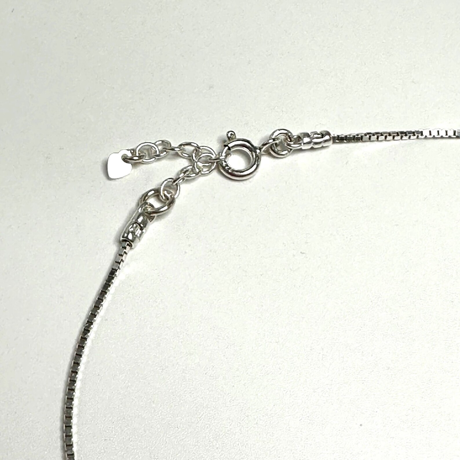 Sterling Silver Star Anklet: Cubic Zirconia Charm, Handmade Box Chain ...