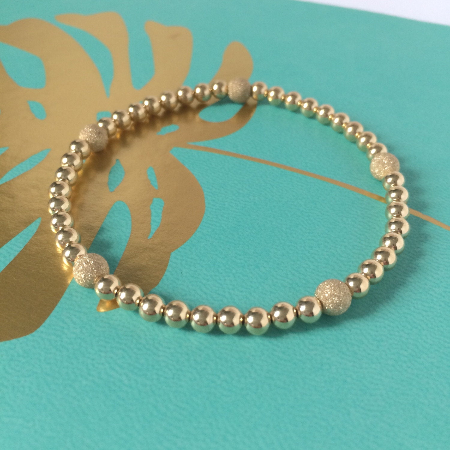 Gold Filled Bead Bracelets for Women 14k Smooth & Sparkling Etsy