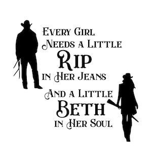 Rip in her jeans Beth in her Soul SVG