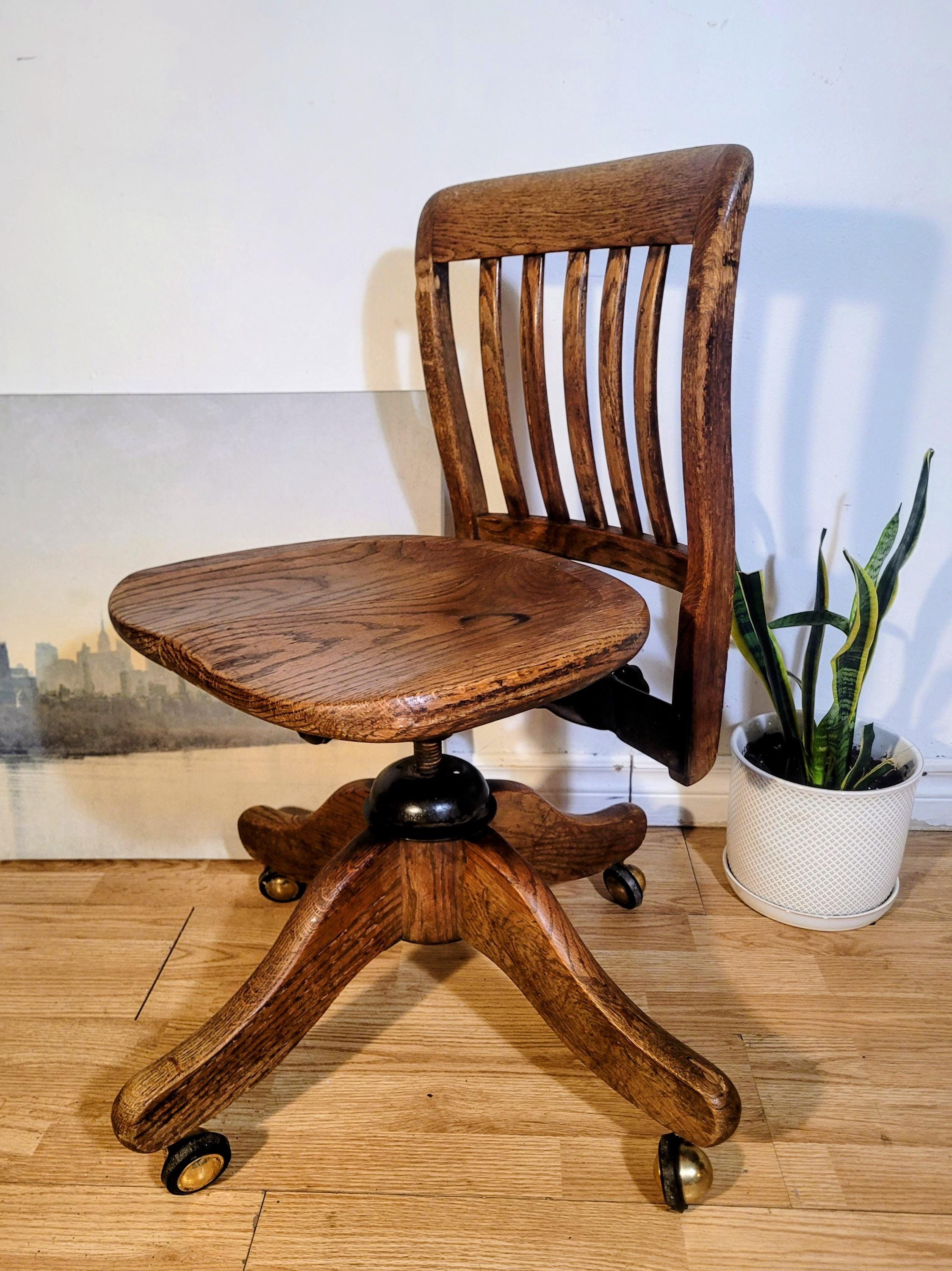 Furniture Antique Oak Swivel Desk Chair Antique Swivel Oak Desk
