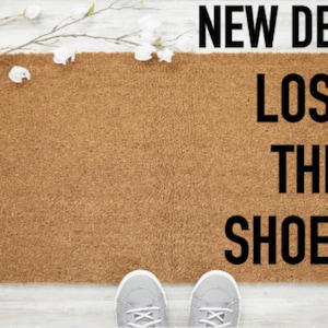 Pierde el felpudo de los zapatos, Zapatos fuera del felpudo, Felpudo divertido, Alfombra de bienvenida divertida, Felpudo sin zapatos, Alfombra de la puerta principal, Alfombra de la puerta divertida, Felpudos