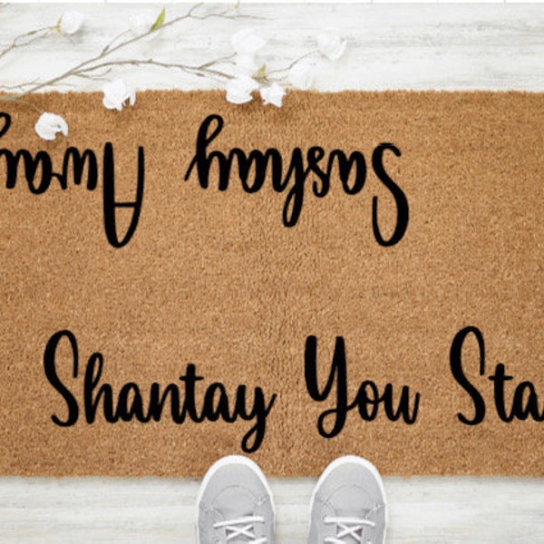 SASHAY AWAY MAT | Shantay You Stay Sashay Away Doormat | Rupaul's Drag Race Doormat | lgbt doormat | funny doormat | new home gift