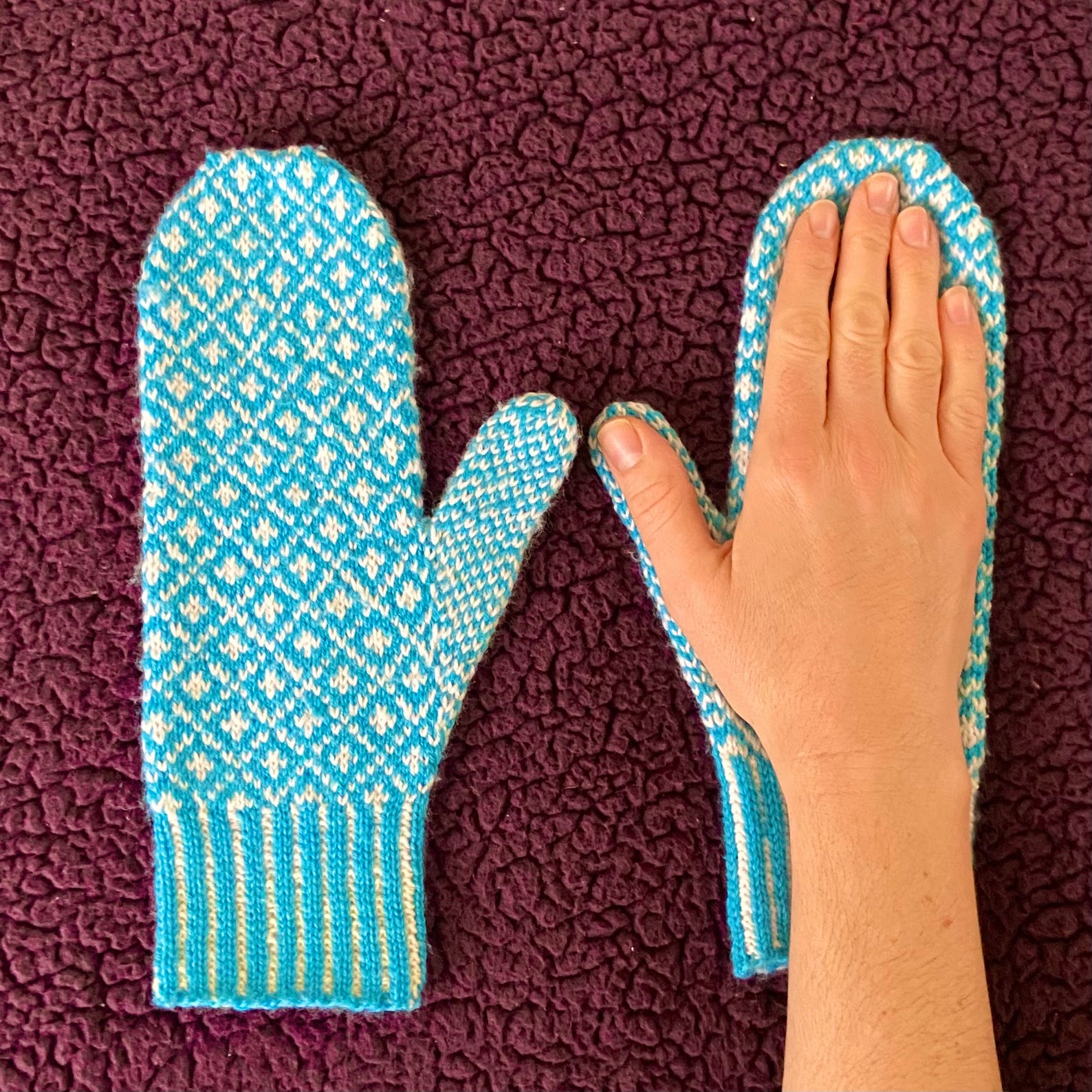 Bliss Mittens Knitting Pattern Etsy