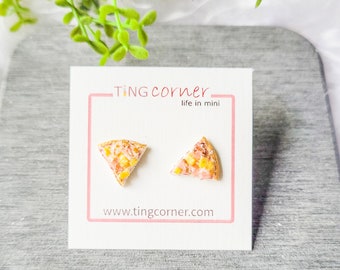 Hawaiian Pizza Earring Studs