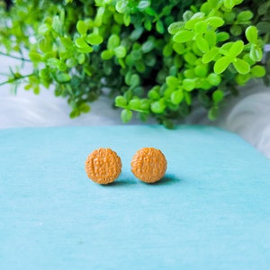Mooncake Earring Studs