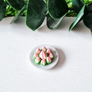 Miniature Dim Sum - Plate of Longevity Bun (can be converted to magnet)