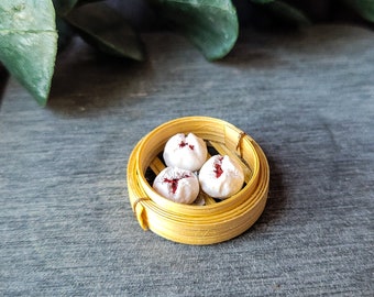 Miniature Dim Sum -Char Siu Bao (can be converted to magnet)