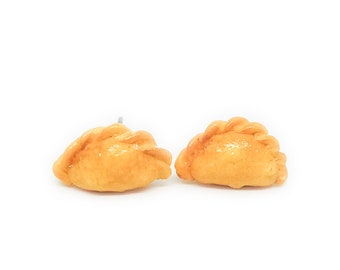 Curry Puff Earring Studs