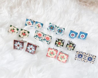 Peranakan Tile Cufflinks