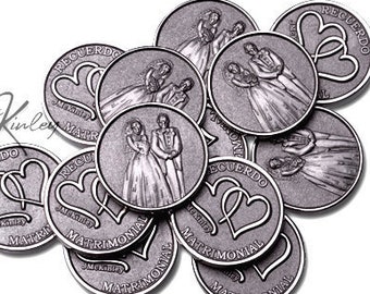 Elegant Wedding Arras Coins, set of 13 coins