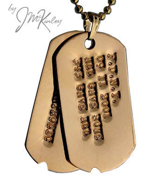 14k Gold Military Dog Tags 2025