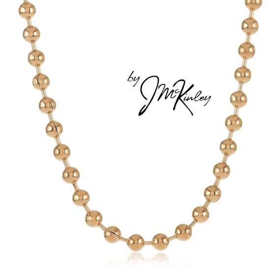 Buy 14k Gold Ball Chain, 2.5mm 24 INCH, With Lobster Clasp, Dog 