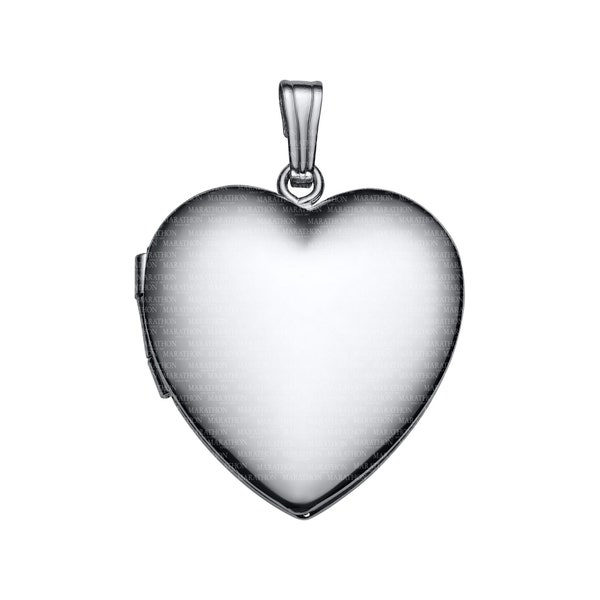 Large Sterling Silver Heart Locket