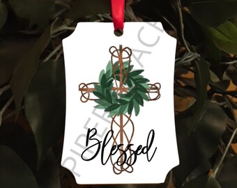 Cross Ornament, Religious Ornament, Religious Gifts, Religious Decor