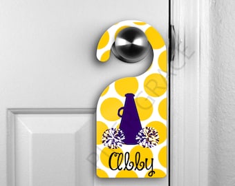 Cheerleader Door Hanger, Cheerleader Door Decor, Cheer Door Hanger, Cheerleading Gifts, Cheer Gifts, Cheerleader Gifts, Cheer Team Gifts