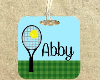 Tennis Luggage Tag, Tennis Bag Tags, Tennis Gifts, Gifts for Tennis Players, Personalized Tennis Gifts, Sports Luggage Tag, Sports Bag Tag