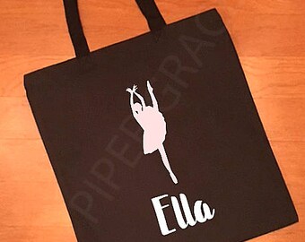 Ballet Tote Bag, Dance Bags, Ballet Bag, Personalized Dance Bags, Ballet Gifts, Gifts for Ballet Dancers, Dance Gifts, Dance Bag