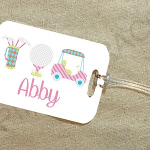 Golf Luggage Tags, Golf Bag Tag, Golf Gift Ideas, Golf Gift, Golf Bag Tag for Kids, Golf Bag Name Tag, Golf Team Gift, Golf Birthday