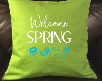 Spring Pillow Cover, Spring Home Decor, Spring Pillows, Spring Throw Pillows, Throw Pillow Covers, Decorative Pillow Covers