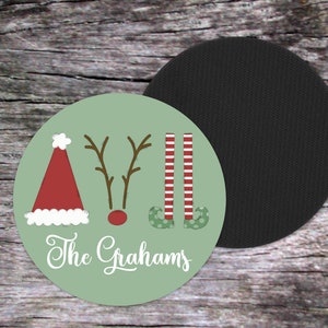 Christmas Coasters, Holiday Coasters, Christmas Home Decor, Christmas Decor, Christmas Hostess Gifts, Santa Coasters
