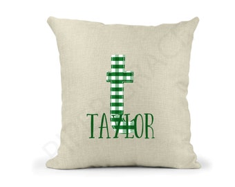 St. Patrick's Day Pillow Covers, St. Patrick's Day Pillow, Green Gingham Pillow, St. Patrick's Day Decor