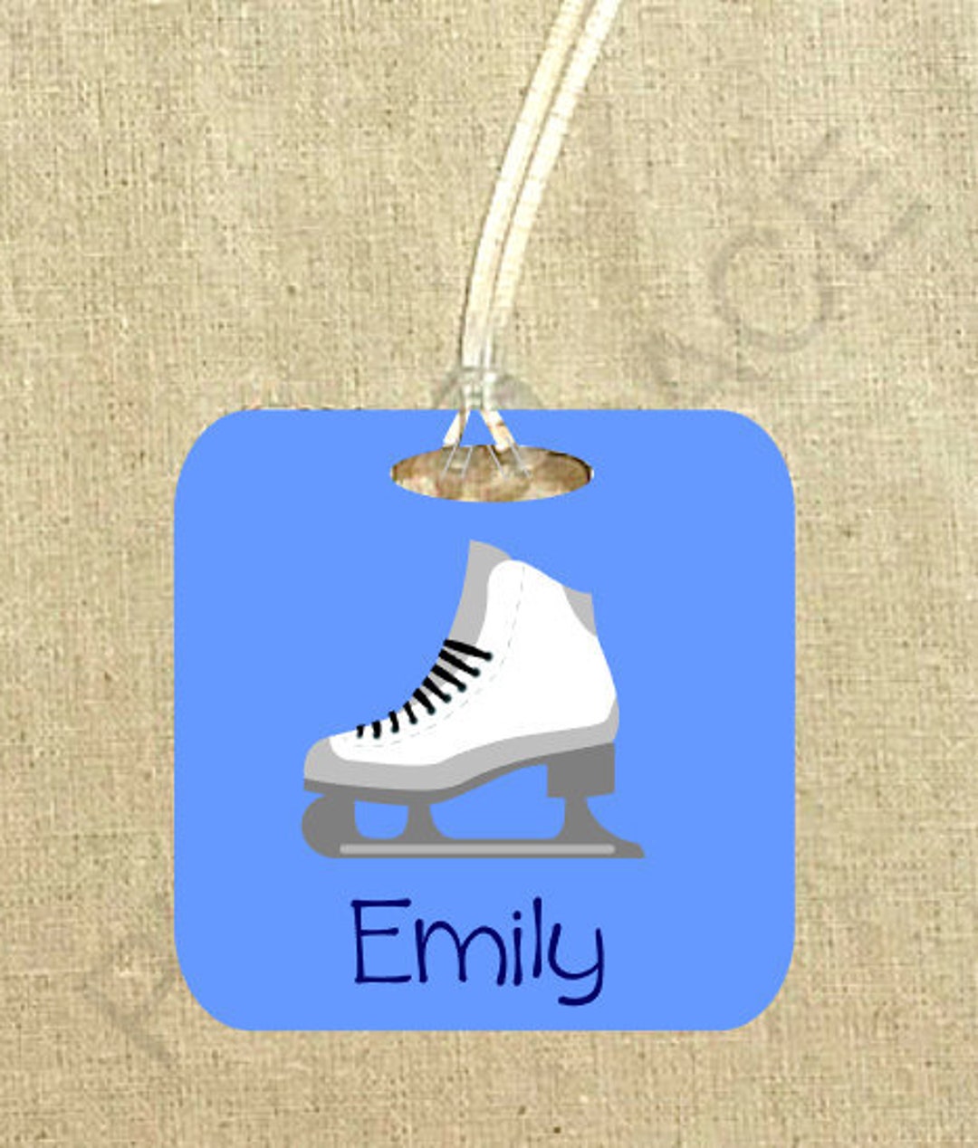 Ice Skate Luggage Tags, Ice Skate Bag Tag, Ice Skating Gifts, Gifts for