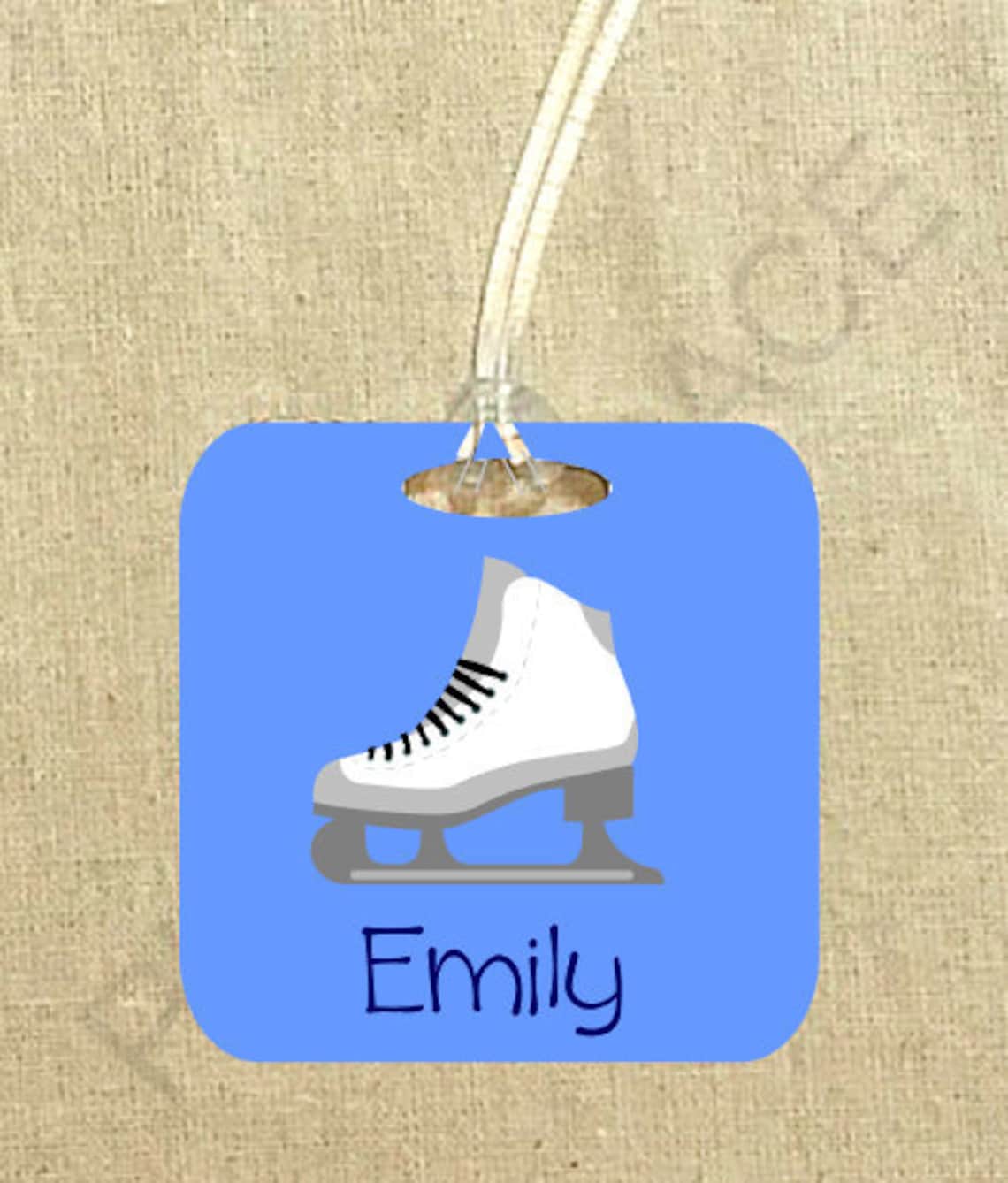 Ice Skate Luggage Tags Ice Skate Bag Tag Ice Skating Gifts Etsy